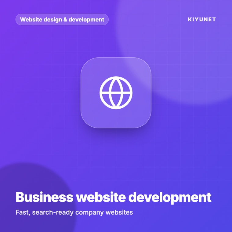 Business website development