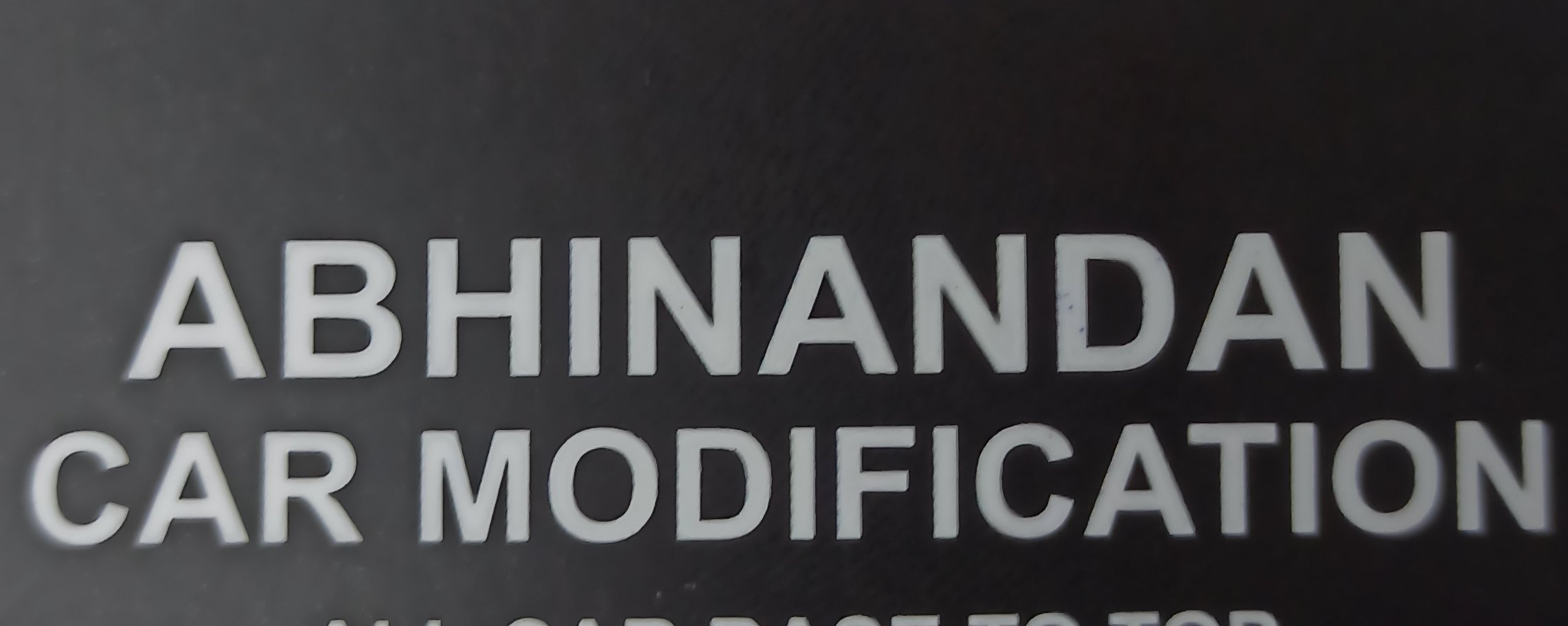Abhinandan Car Modification