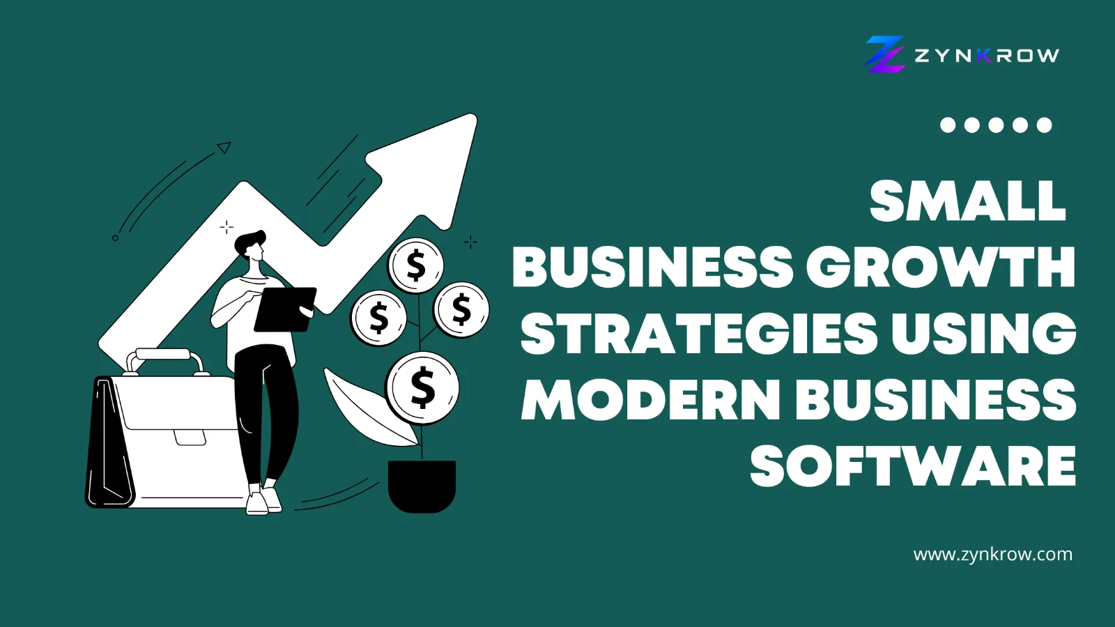 Small business growth strategies using modern business software to improve productivity and efficiency.